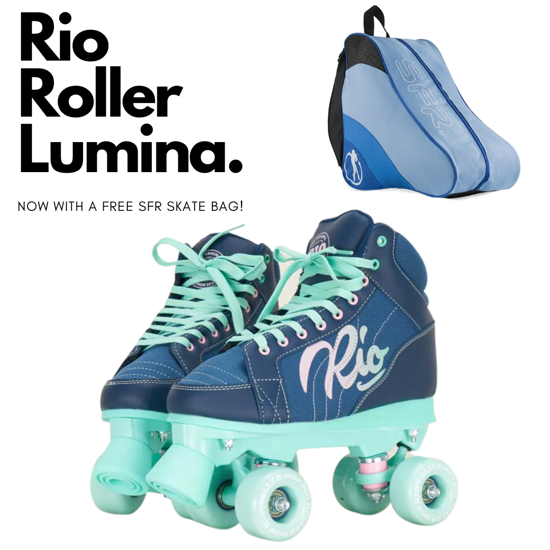 Rio Roller Lumina Quad Skates White Blue