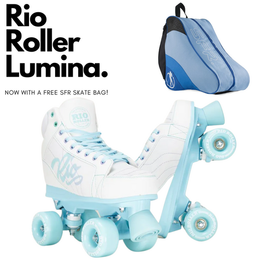 Rio Roller Lumina Roller Skates White Blue