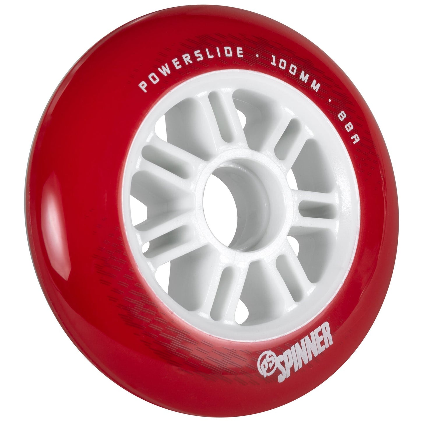 Powerslide Spinner Wheels 100mm 88a Red 3 Pack