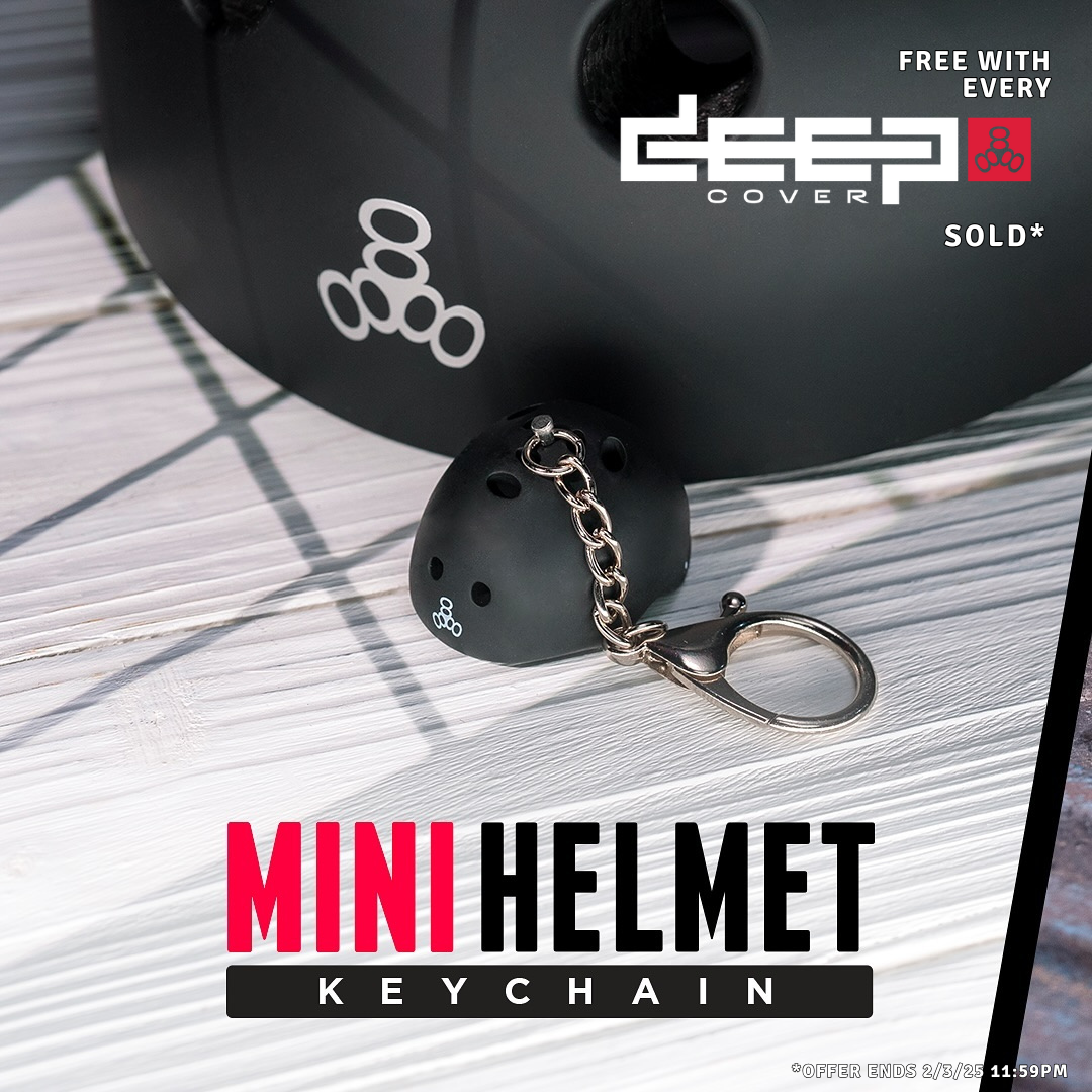 Triple 8 Deep Cover Helmet White Glossy