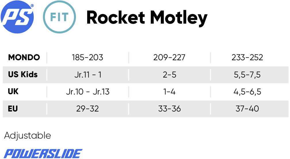 Powerslide Rocket Motley Adj. Inline Skates