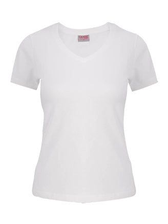Fitted V-Neck Shirt w/ Pocket Logo