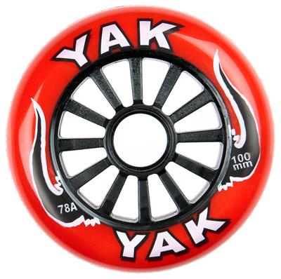 Yak Wheels Pro 100mm 78a Red and Black