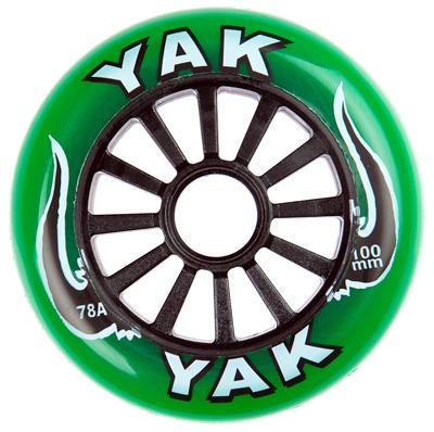 Yak Wheels 100mm 78a Green and Black