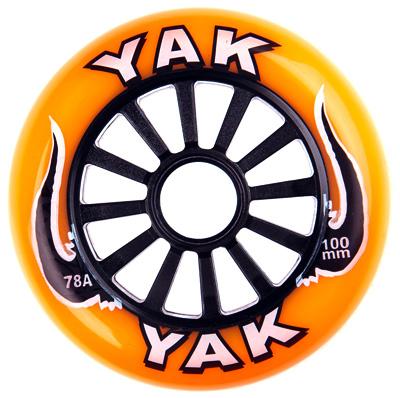 Yak Wheels 100mm 78a Orange and Black
