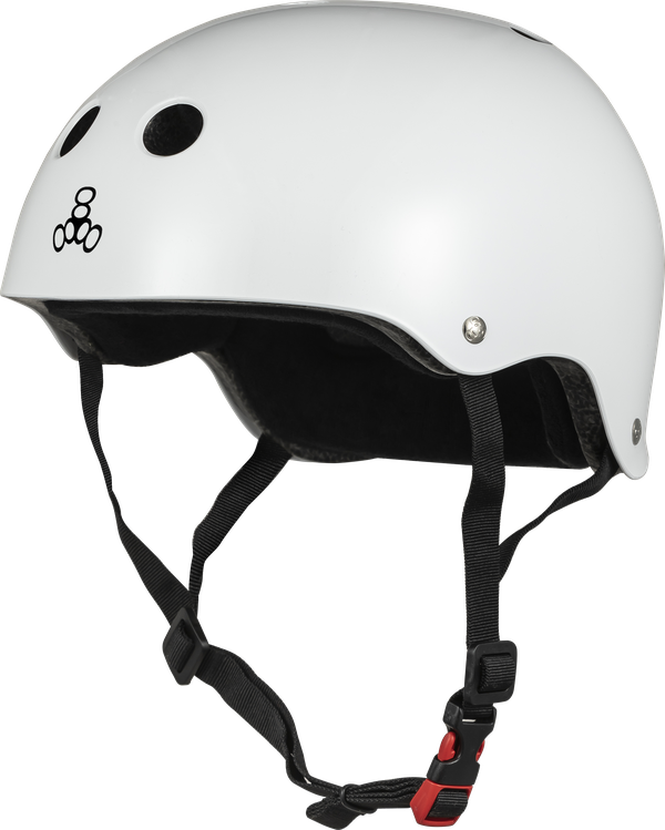 Triple 8 THE Certified Helmet SS White Glossy