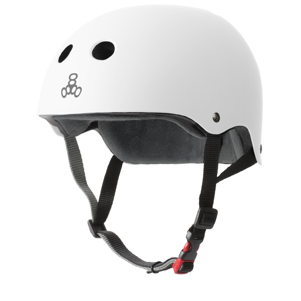 Triple 8 THE Certified Helmet SS White Rubber