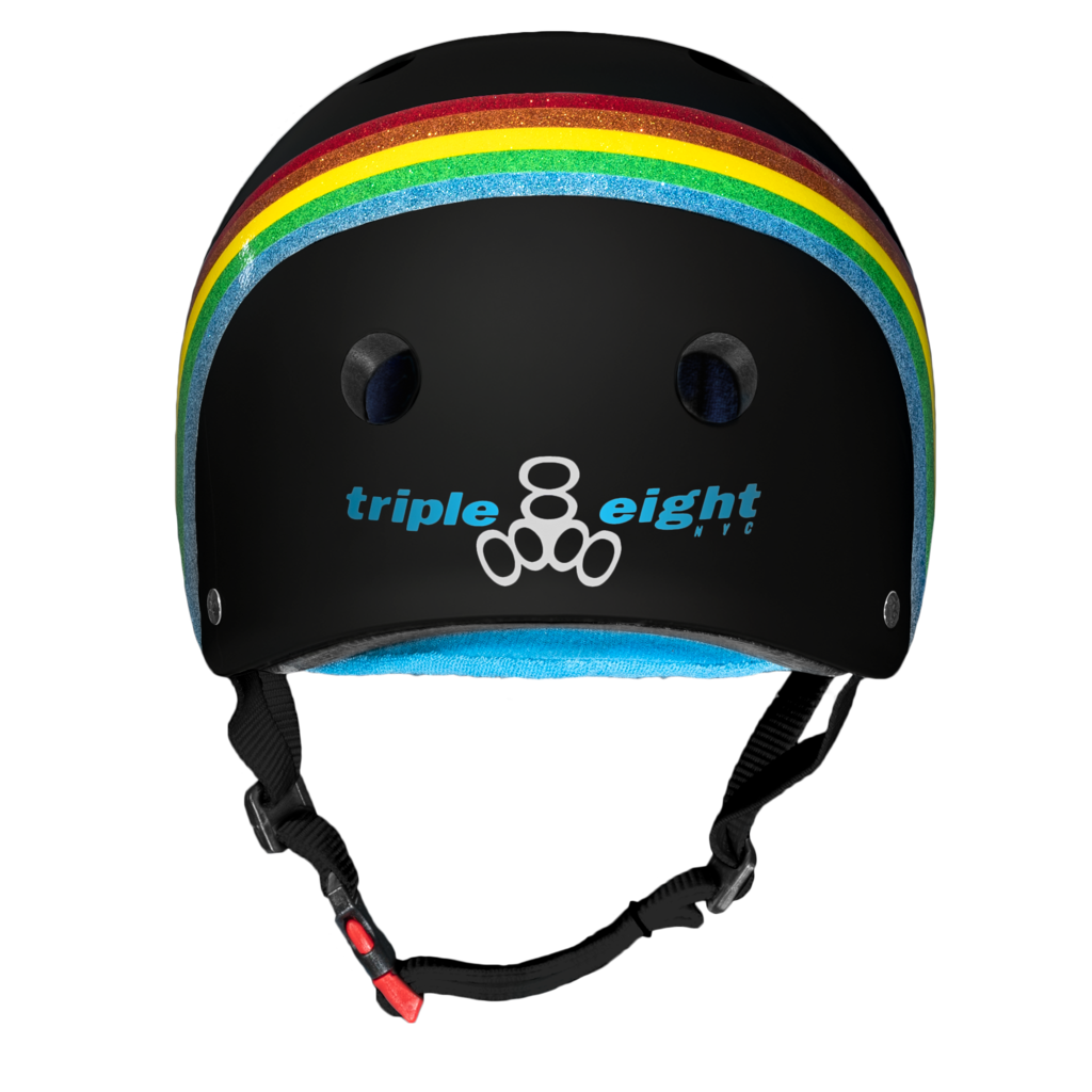 Triple 8 THE Certified Helmet SS Rainbow Sparkle Black