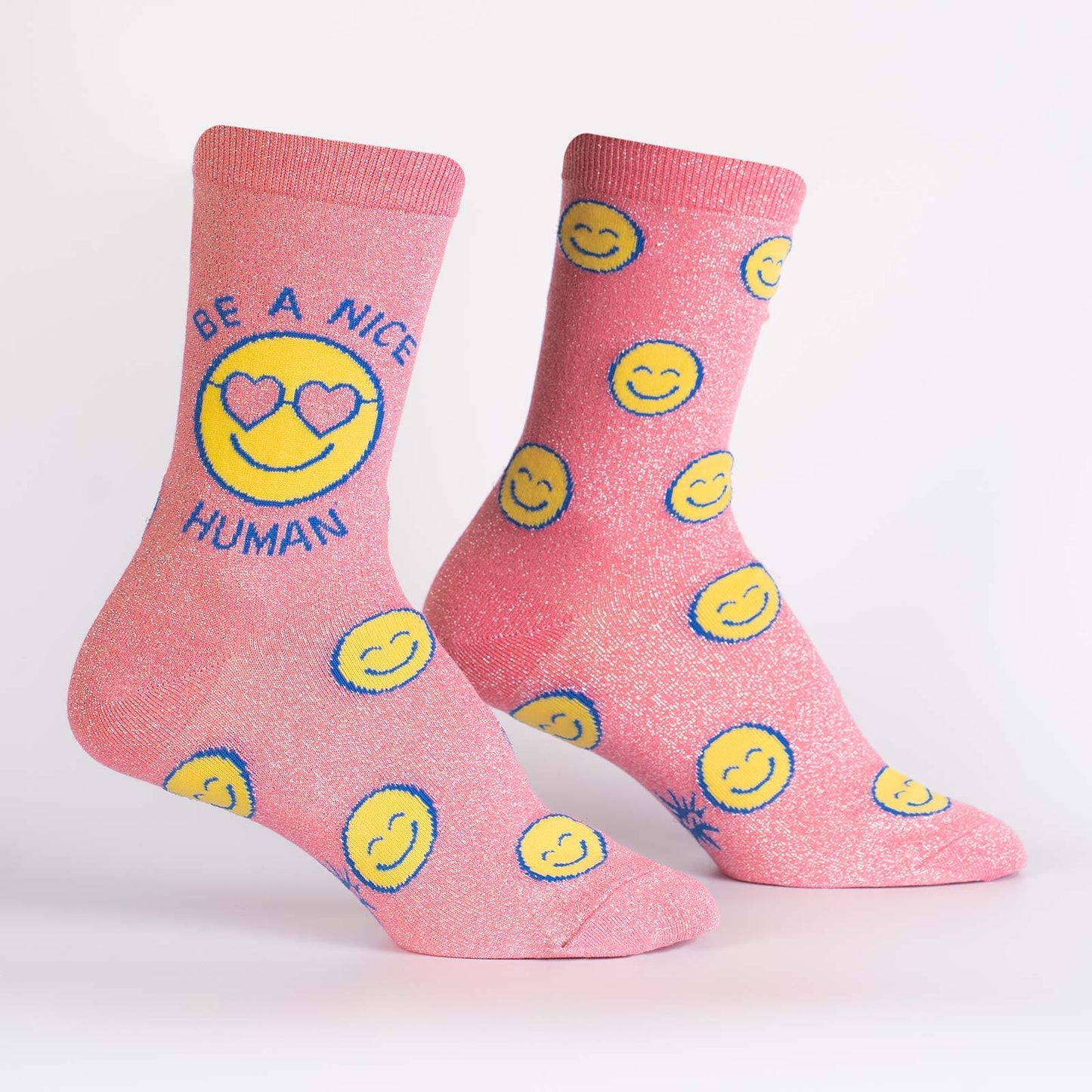 Sock it to Me Be A Nice Human Womens Crew Socks
