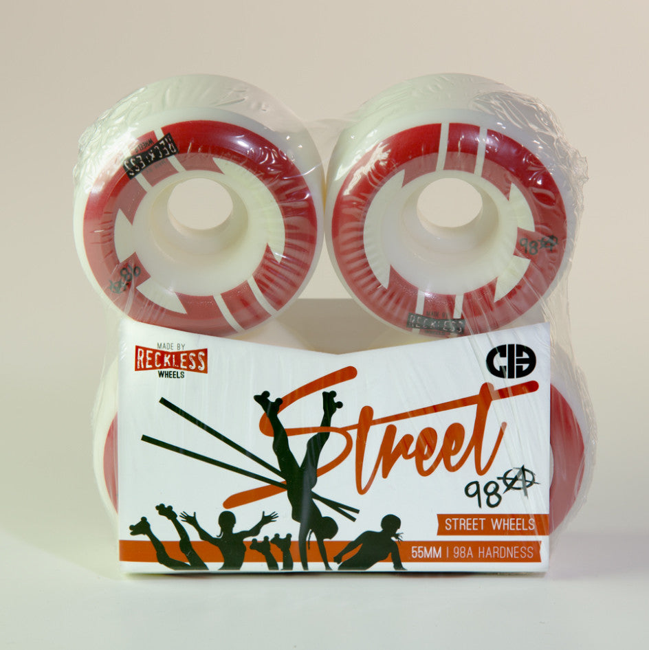 CIB Street Wheels 55mm/ 98a 4 Pack
