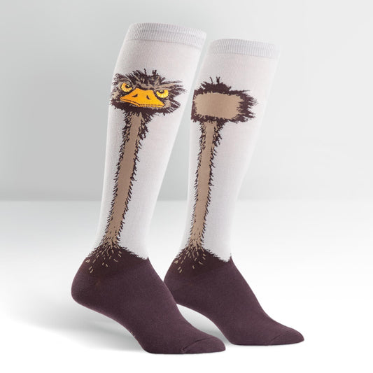 Sock it to Me Ostrich Knee High Socks