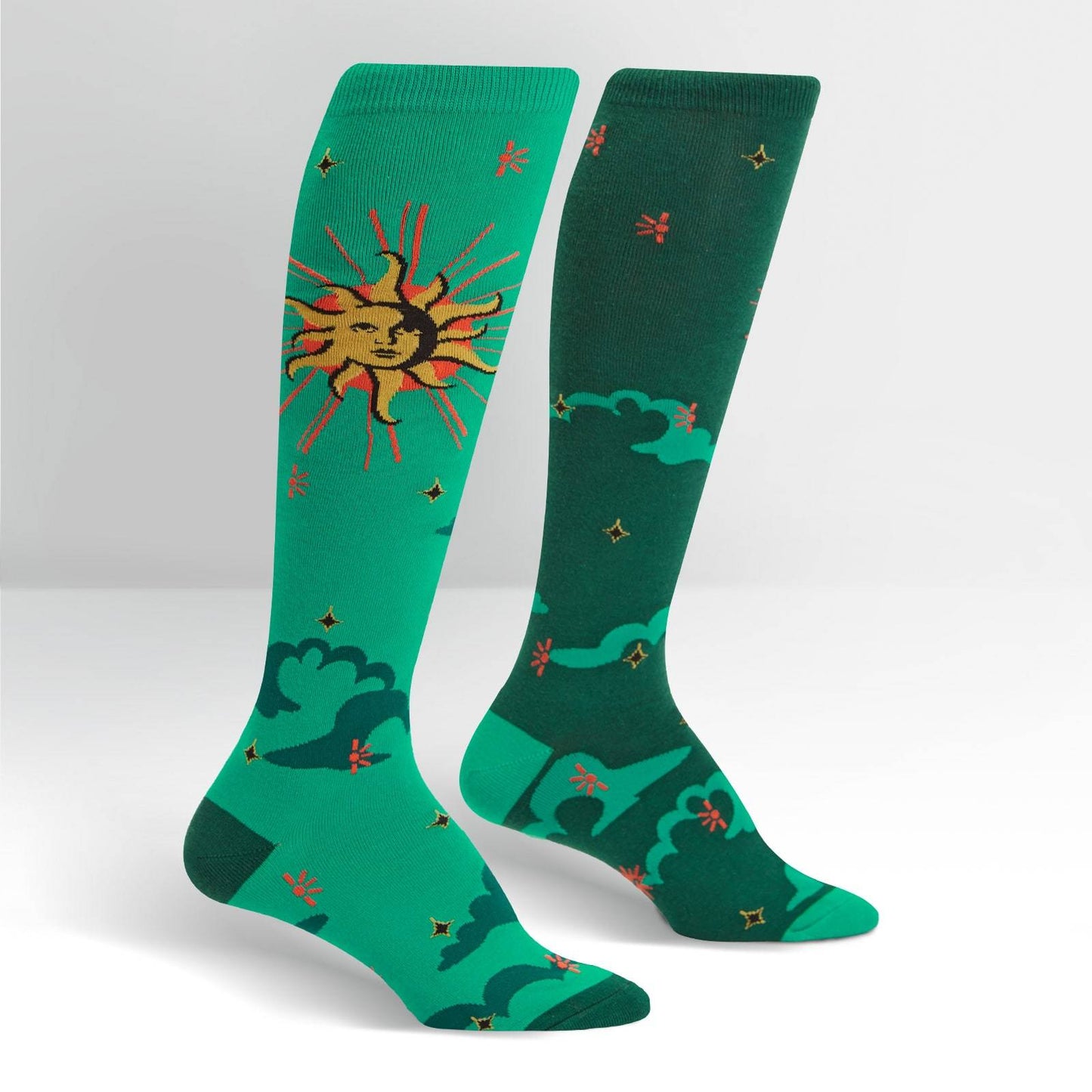 Sock it to Me Sun and Moon Knee High Socks