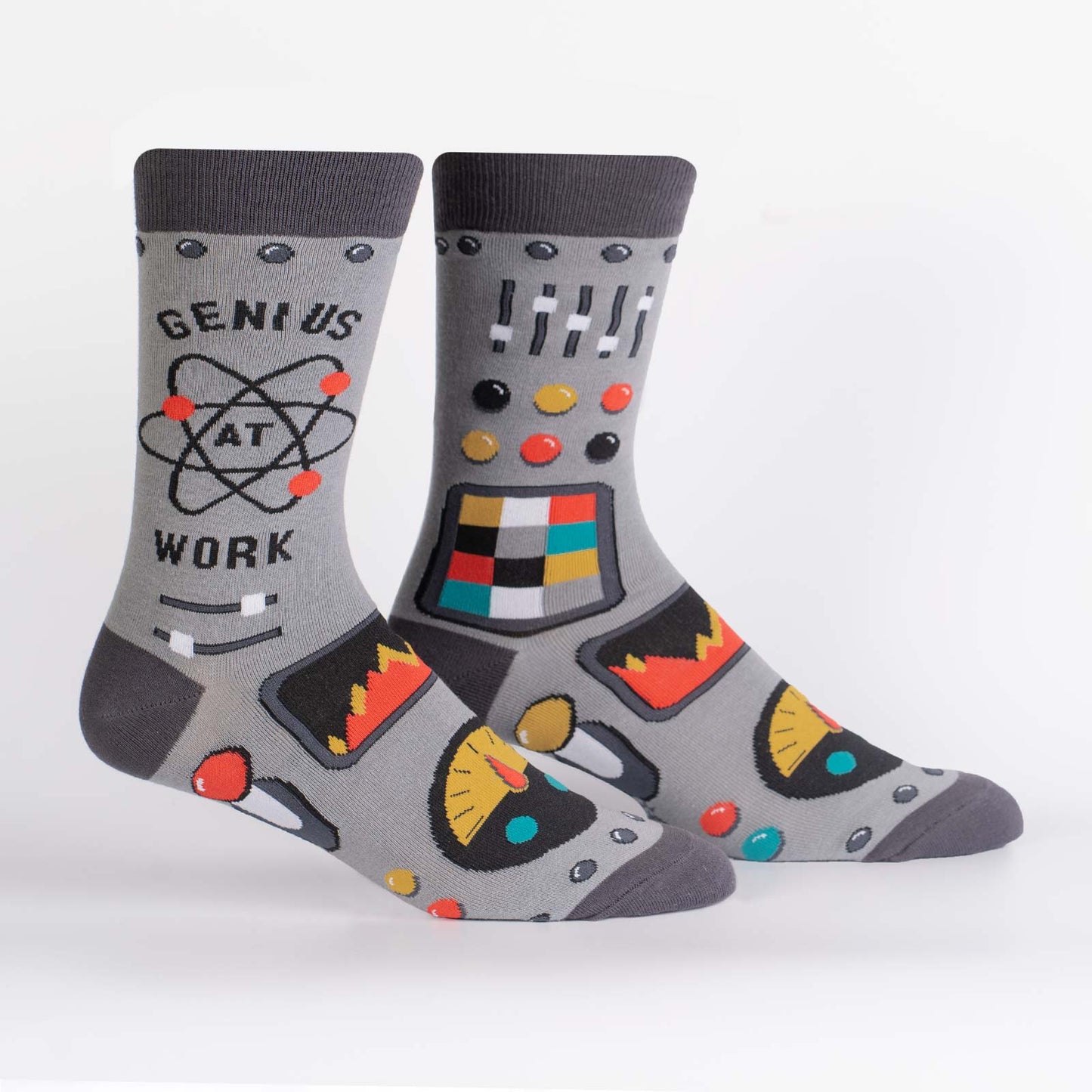Sock it to Me Genius At Work Mens Crew Socks