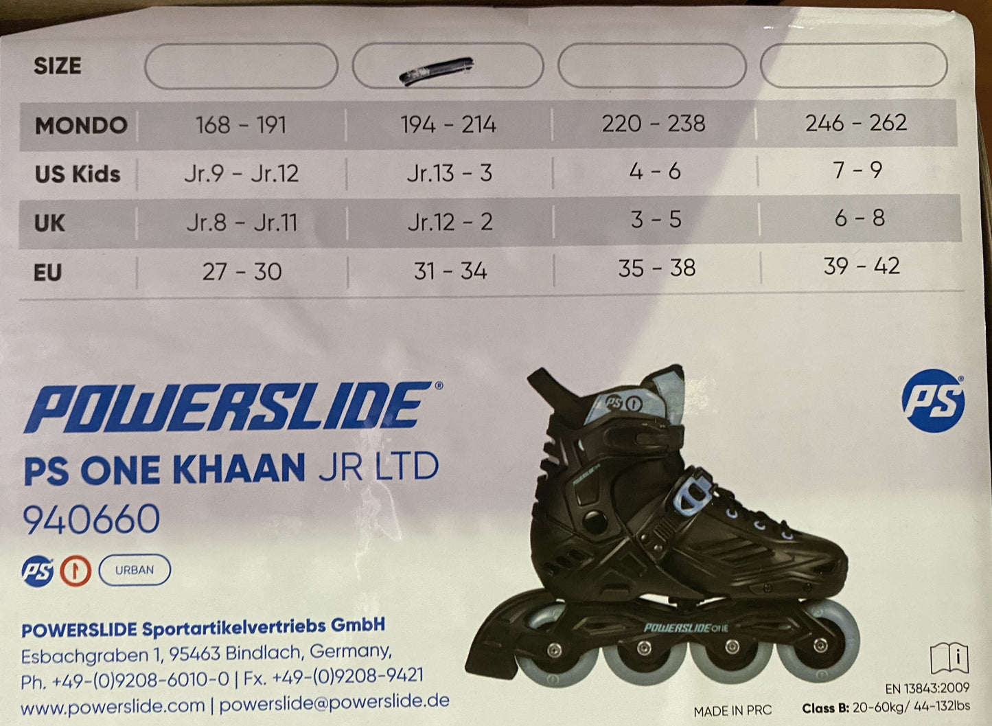 Powerslide Khaan Junior LTD Black Blue Inline Skates