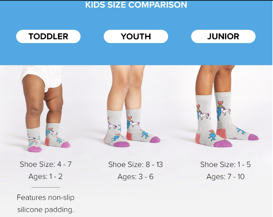 Sock it to Me Rainbow Blast Youth (aged 3-6) Knee High Socks