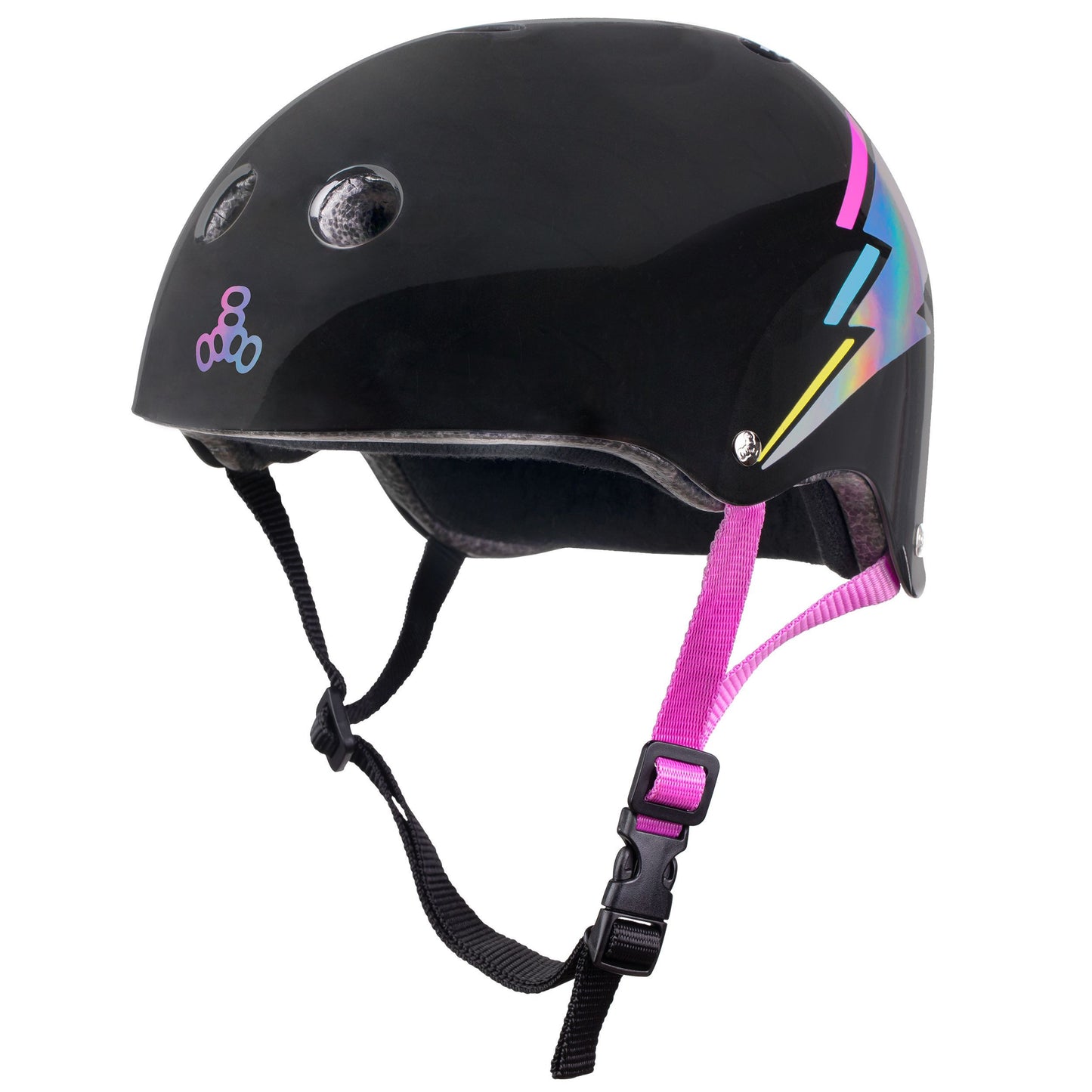 Triple 8 THE Certified Helmet SS Black Hologram