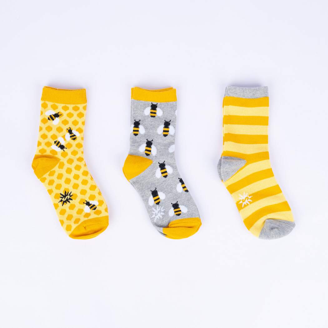 Sock it to Me Bee's Knees Junior Crew Socks 3-Pack