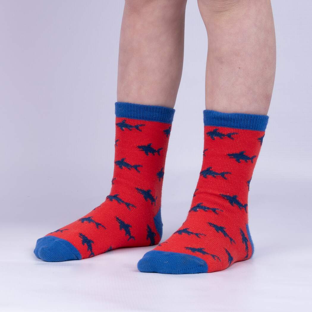 Sock it to Me Totally Jawsome! Youth Crew Socks 3-Pack