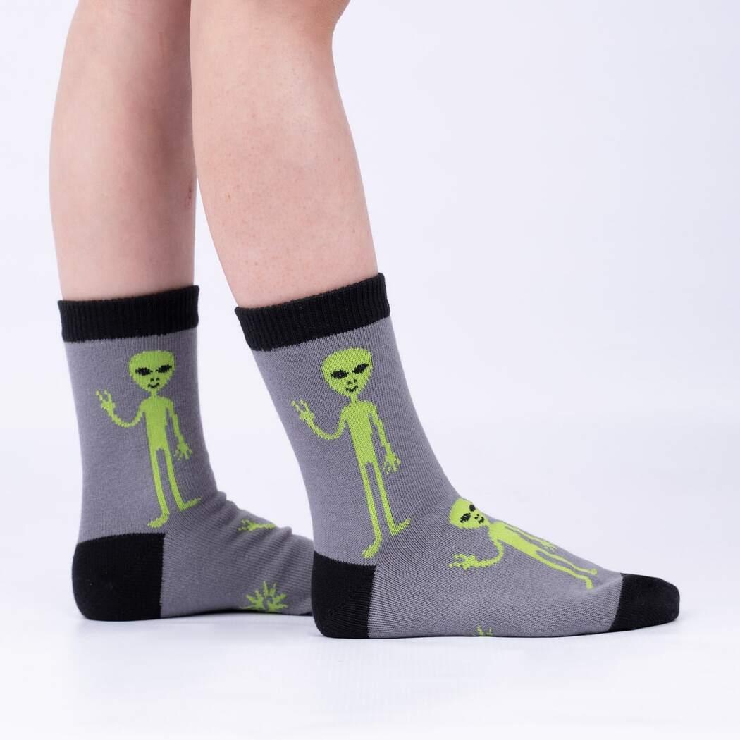 Sock it to Me Area 51 Youth Crew Socks 3-Pack