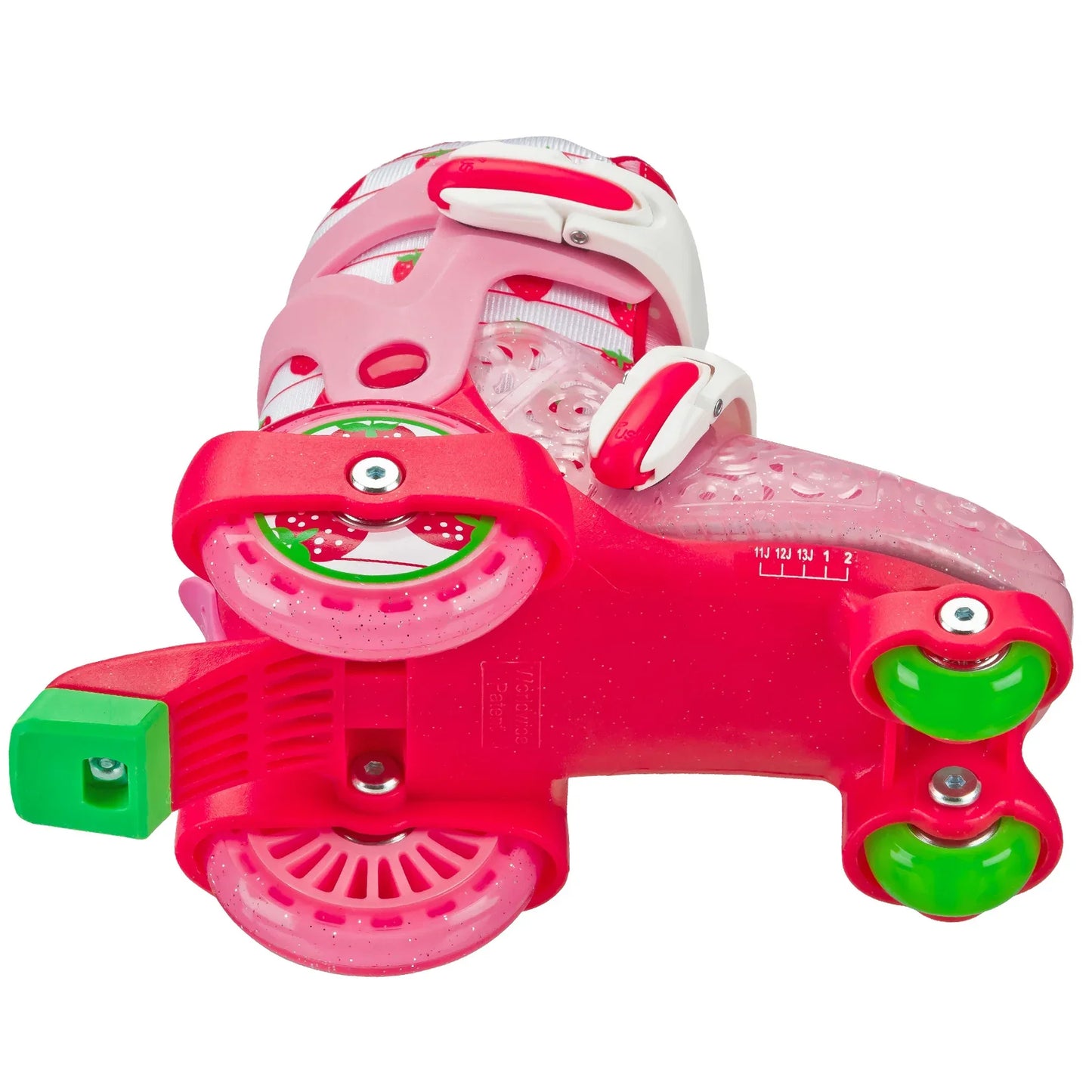 RDS Fun Roll Skate Girls Strawberry Adjustable Roller Skates