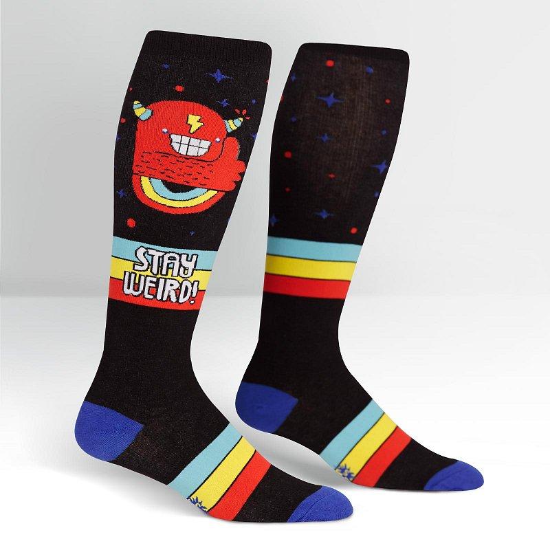 Sock it to me Stretch Stay Weird! Knee High Socks