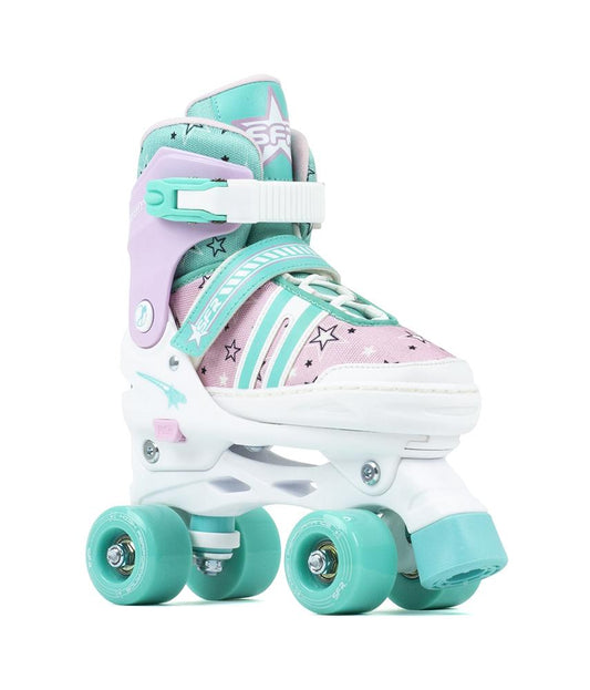 SFR Spectra Kids Adjustable Quad Skates -  Pink Green