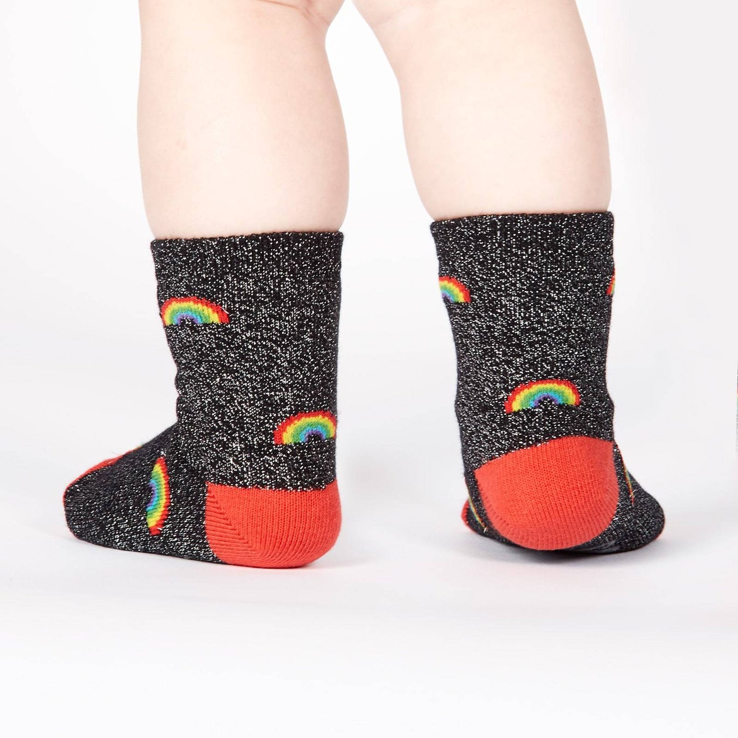 Sock it to me Glitter Over The Rainbow Toddler (aged 1-2) Crew Socks