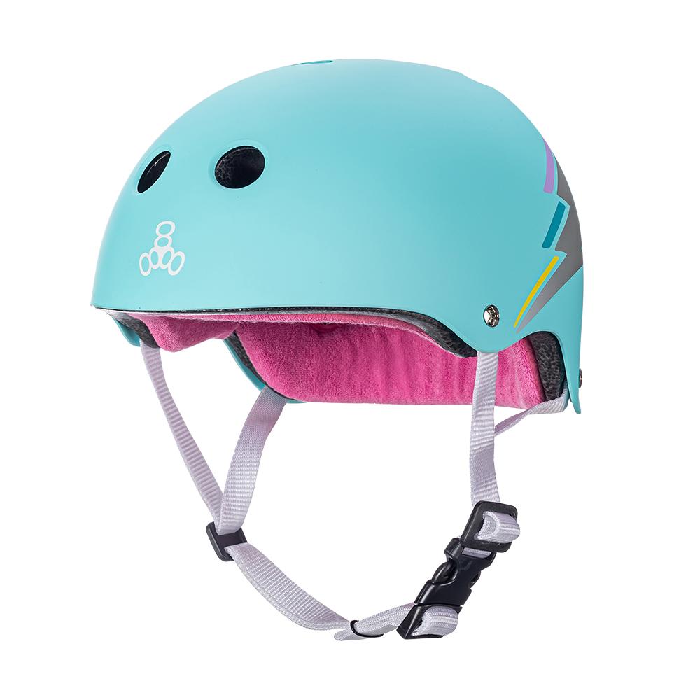 Triple 8 THE Certified Helmet SS Teal Hologram