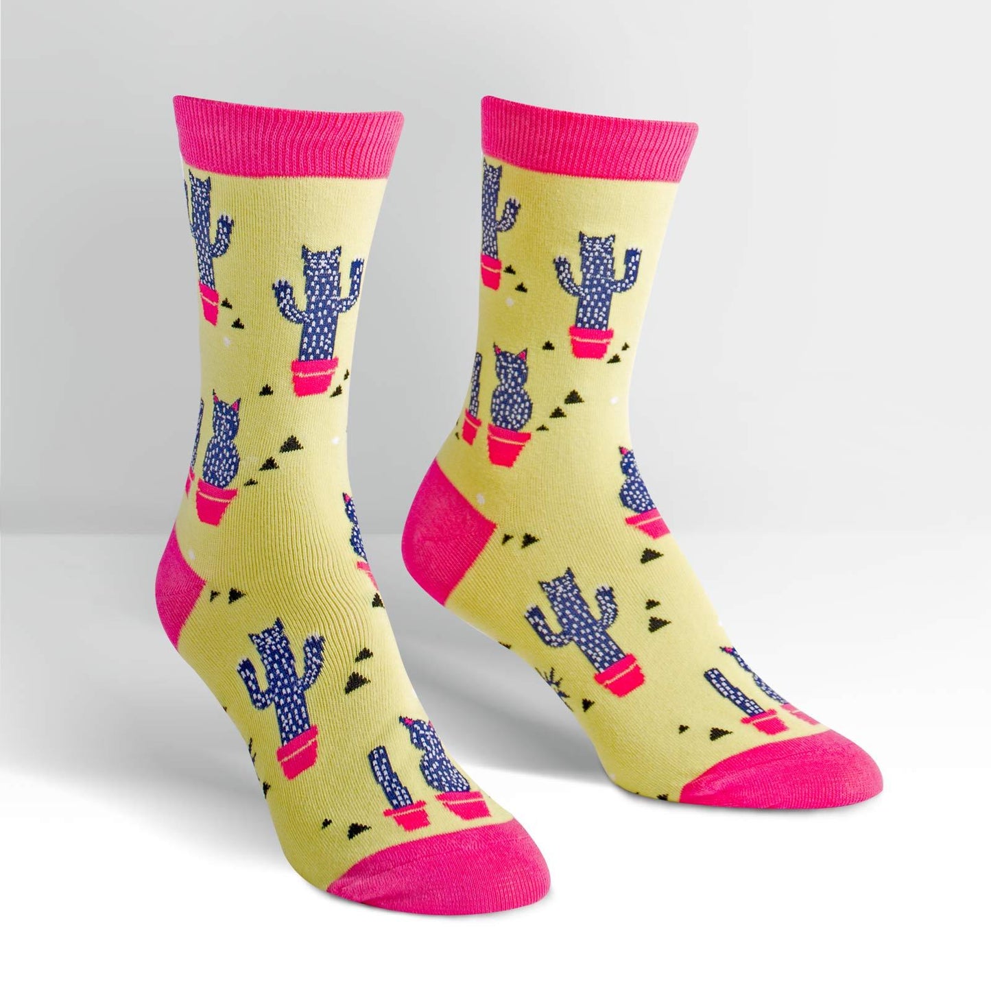 Sock it to Me Catcus Womens Crew Socks