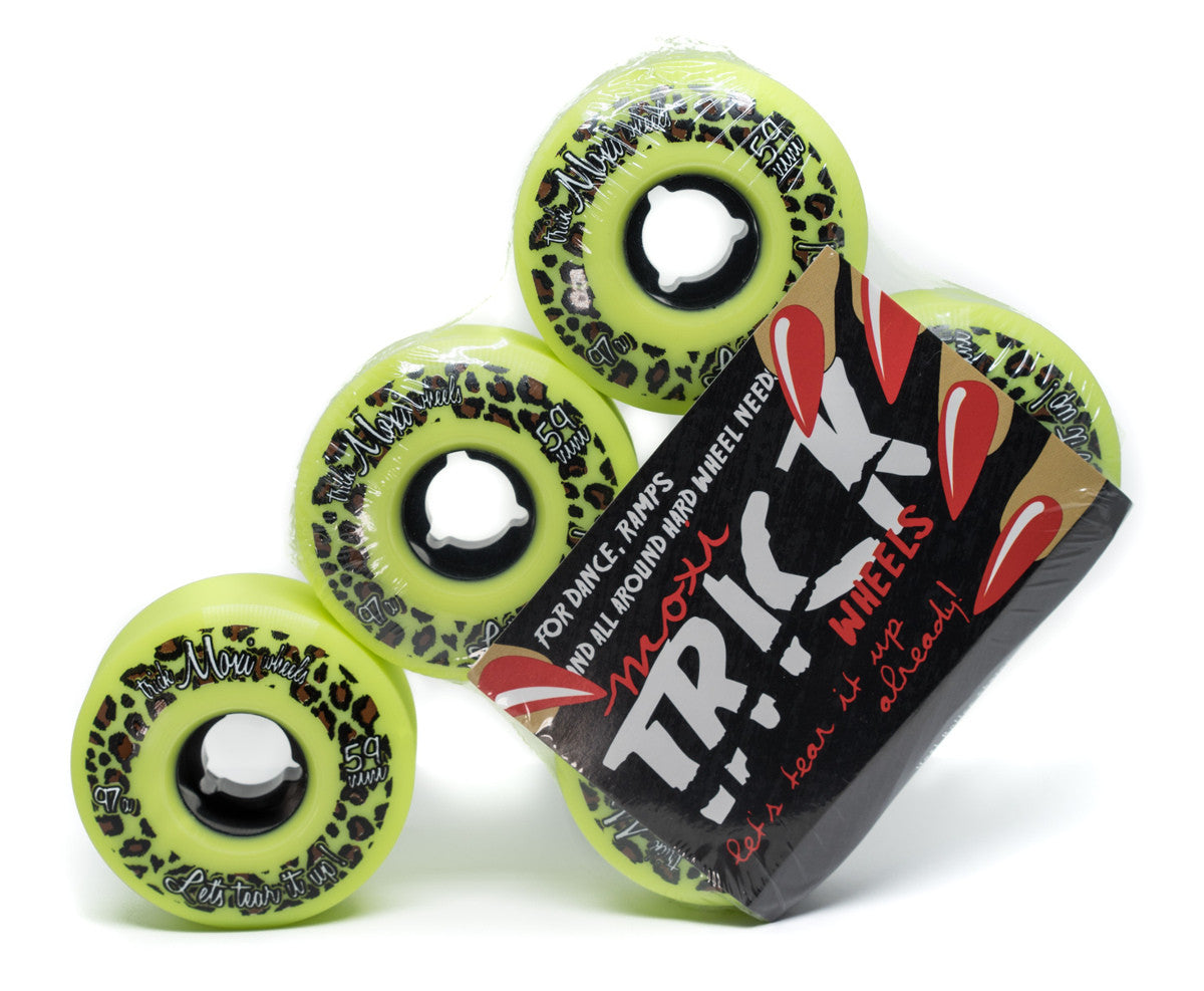 Riedell Moxi Trick Wheels 59mm 97a Green 4 Pack