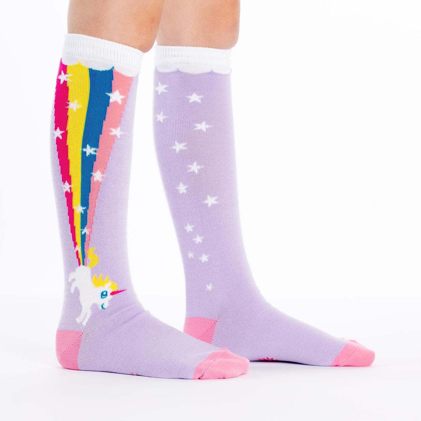 Sock it to Me Rainbow Blast Junior (aged 7-10) Knee High Socks