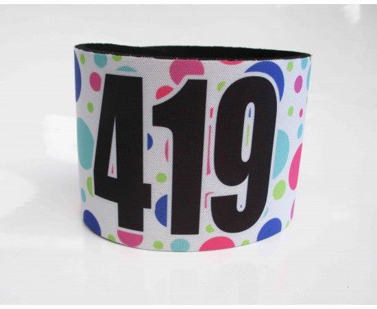 Number Arm Bands Deluxe- Polka Dots