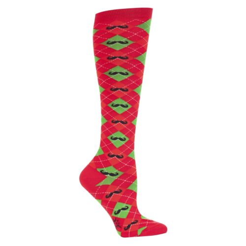 Sock It To Me Merry Moustache Knee High Socks
