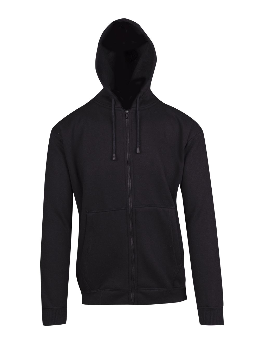 Zipped Hoodie - Black