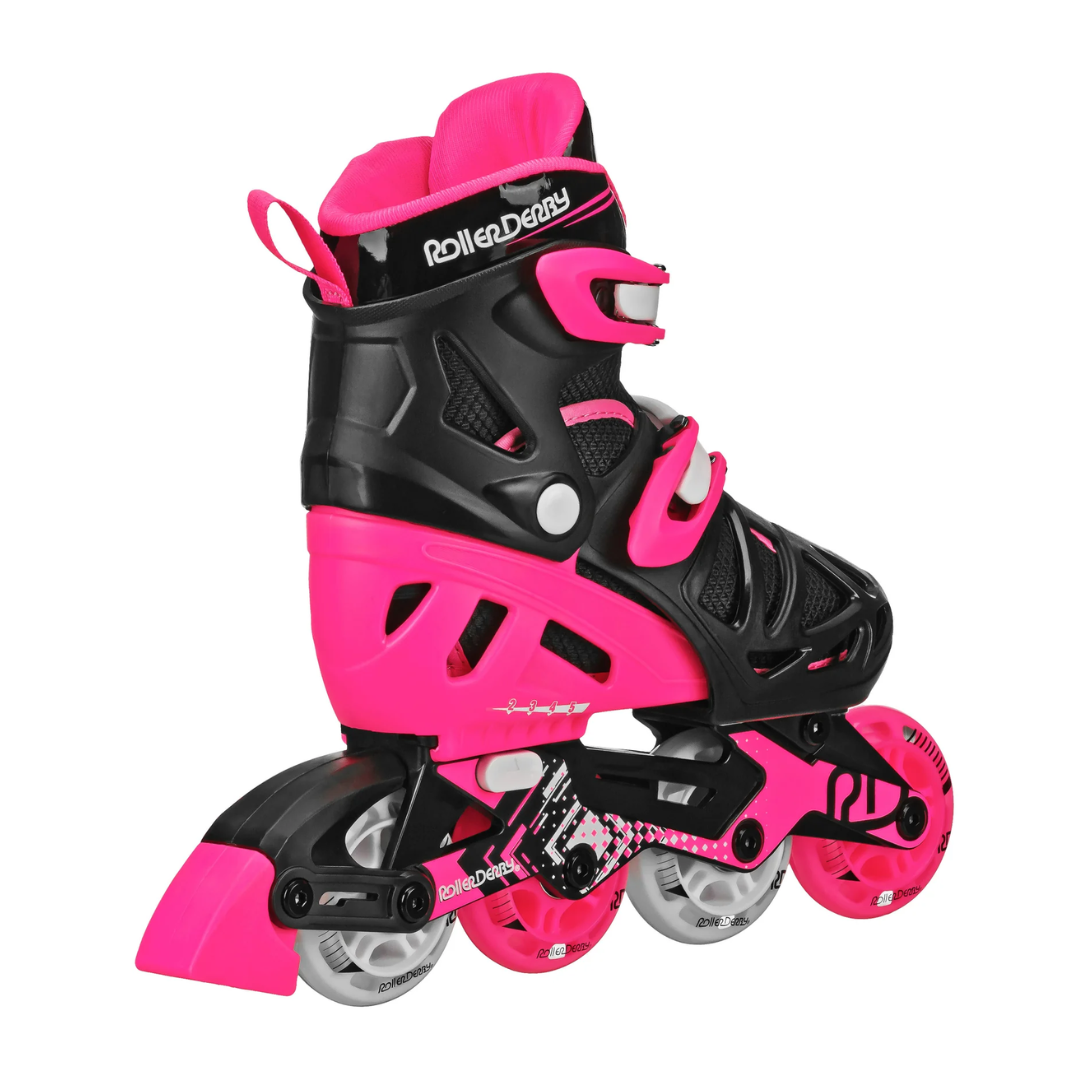 RDS Tracer Black/Pink Adjustable Inline Skates