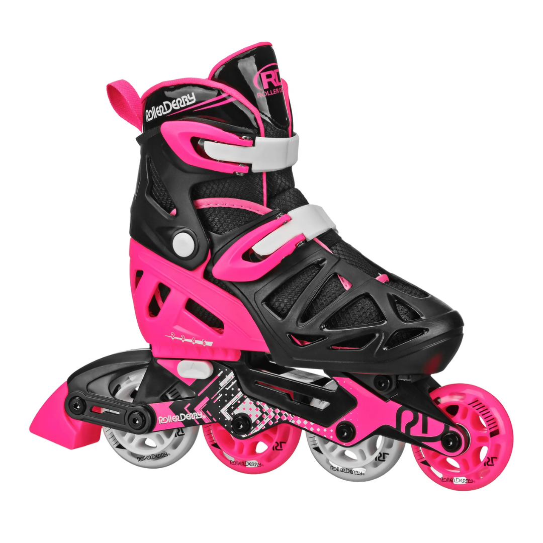 RDS Tracer Black/Pink Adjustable Inline Skates