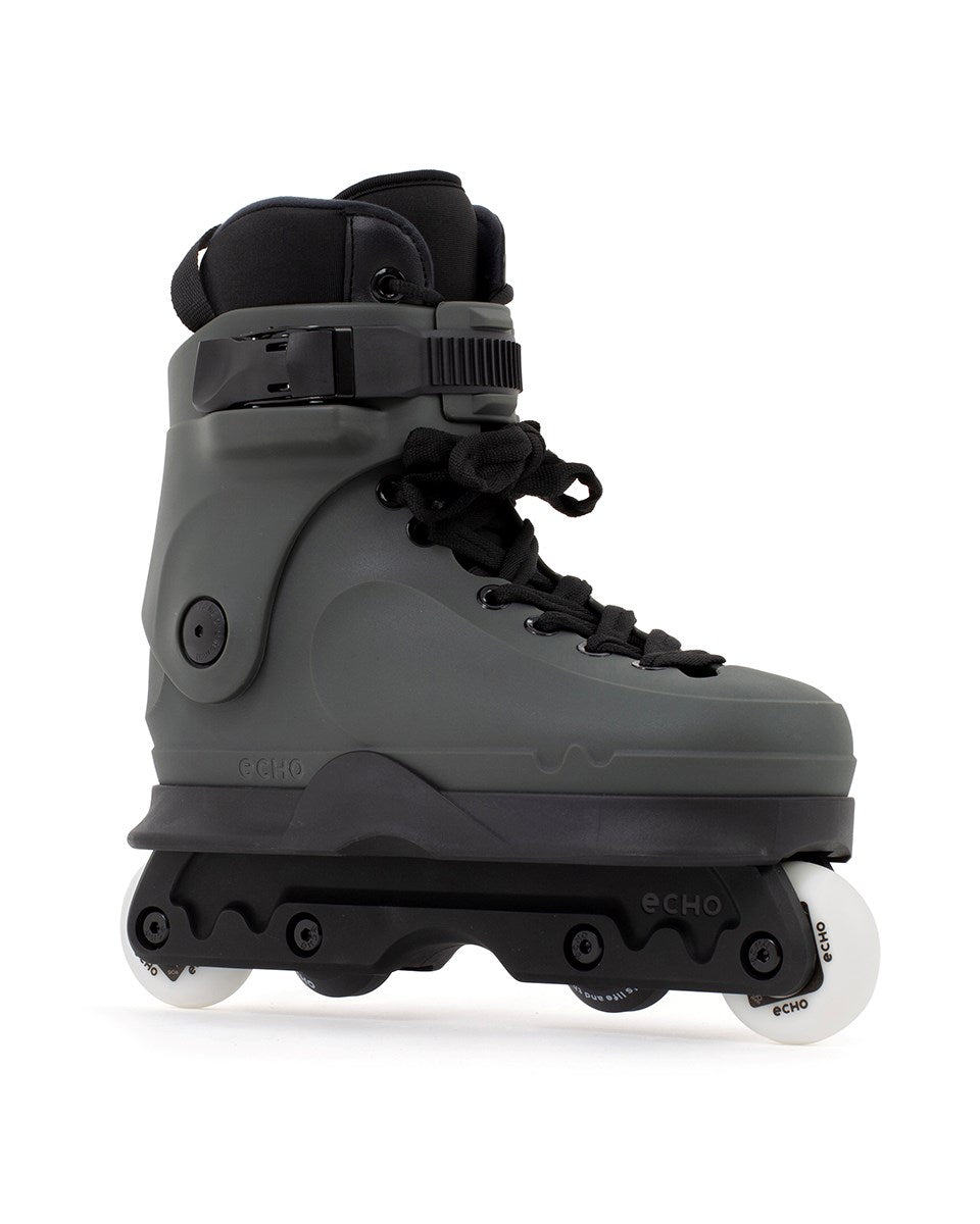 Aggressive Inline Front View Echo Verve Graphite Aggressive Inline Skates – RollerDerbyHeaven