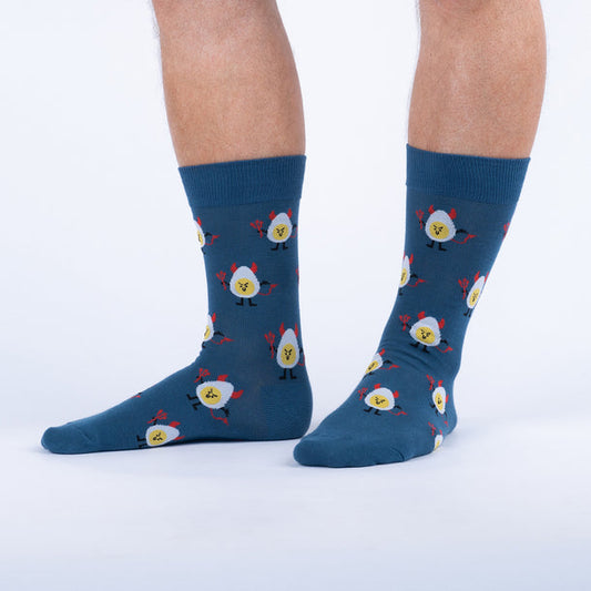 Sock it to Me "Deviled Eggs" Mens Crew Socks