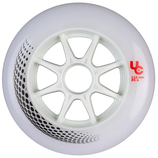 Undercover Vortex 85a White Inline Wheels - 3pack
