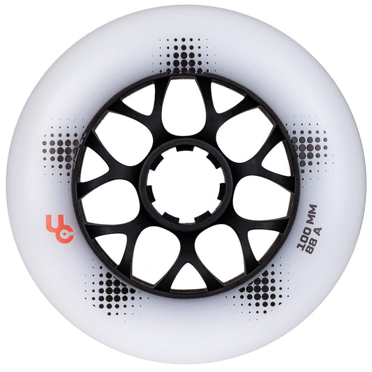 Undercover Team PRO 100/88a White Inline Wheels - 4pack