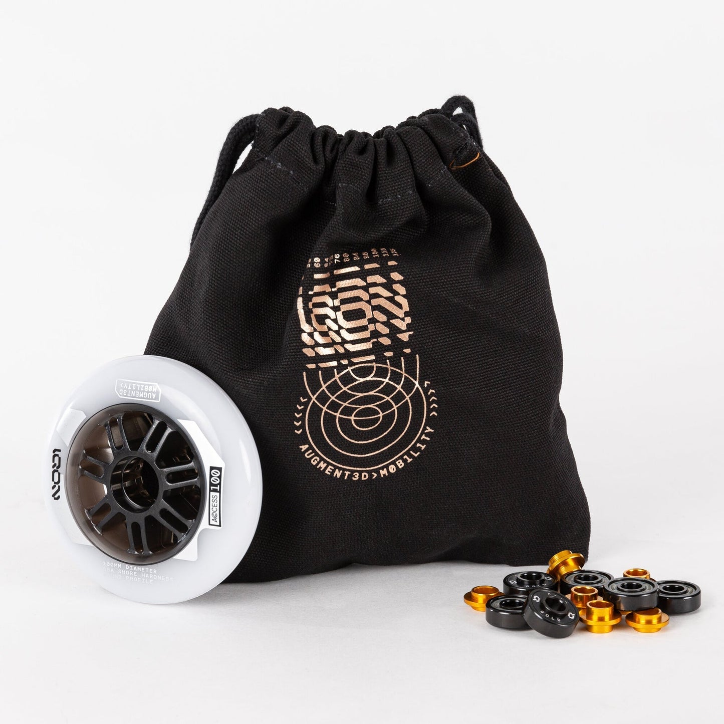 PS Access Combo Inline Wheels 100mm Natural - 3pack