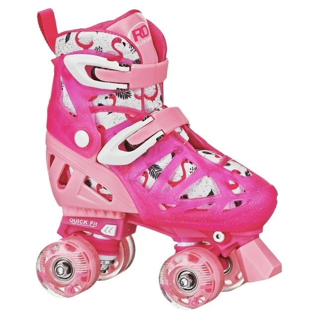 RDS LXT500 Pink Flamingo Adjustable Roller Skates