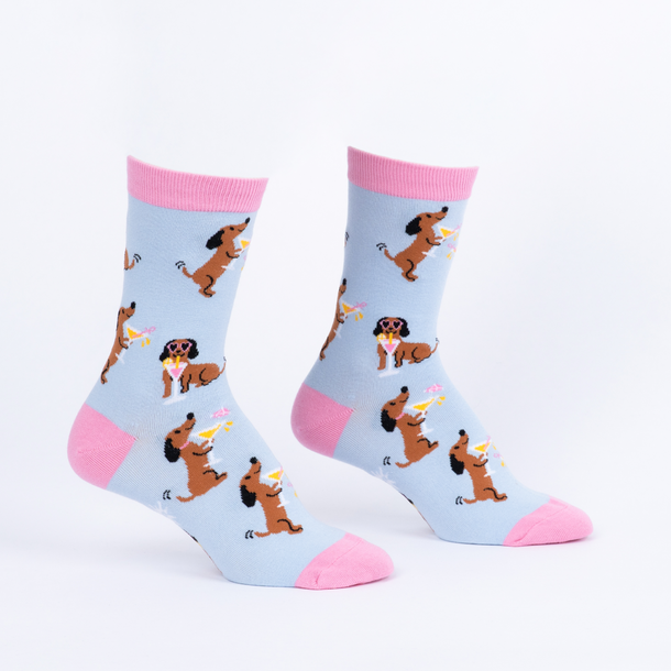 Sock it to Me "Cocktail Weenies" Womens Crew Sock