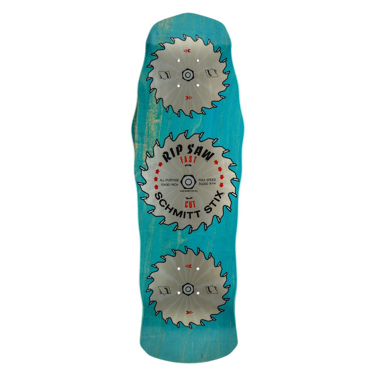 Schmitt Stix Ripsaw Modern Concave Deck- 10"x30"- Blue