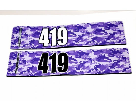Number Arm Bands Deluxe- Camo Purple