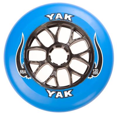 Yak Wheels 120mm 88a Blue and Black