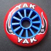 Yak Wheels 100mm 78a Red and Blue