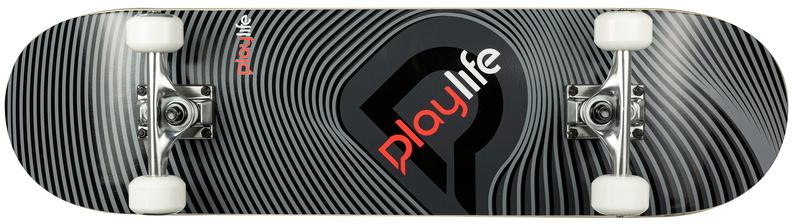 PlayLife Illusion Grey  Skateboard Complete