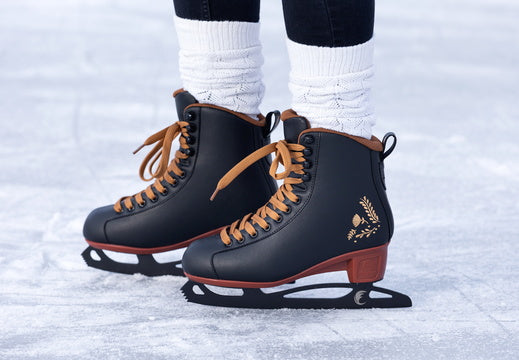 Chaya Merlot Ice Skate Black