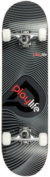 PlayLife Illusion Grey  Skateboard Complete